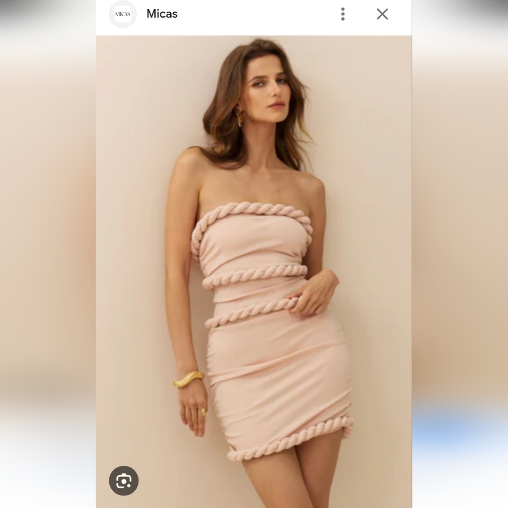 MICAS Pink Strapless Dress